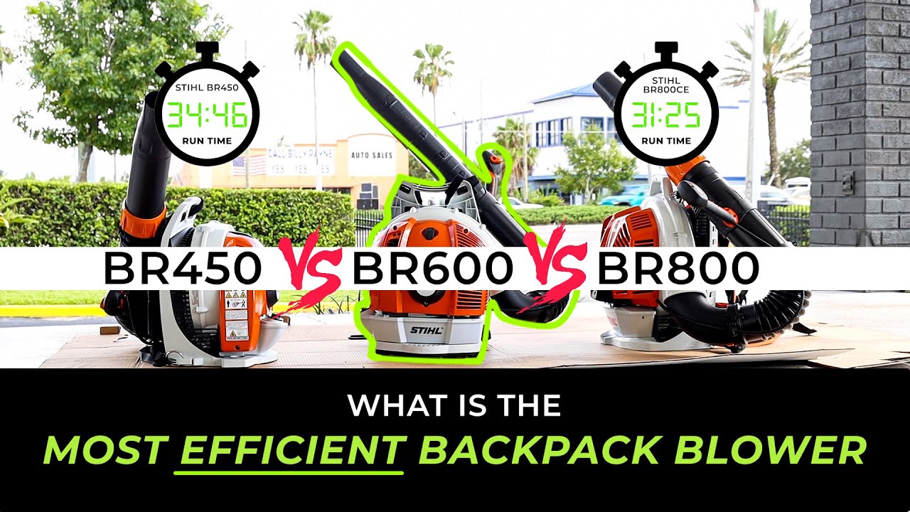 Most Fuel EFFICIENT STIHL Blower - STIHL BR450 vs BR600 vs BR800CE