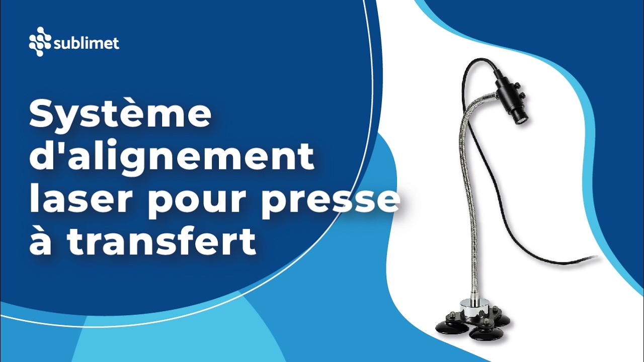 Système d'alignement laser pour presse à transfert