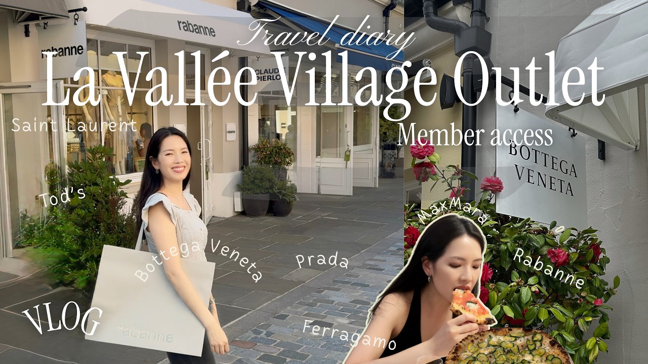 Paris Outlet Shopping 🛍 La Vallée Village (Member Access) + Best Pizza in Paris 🍕