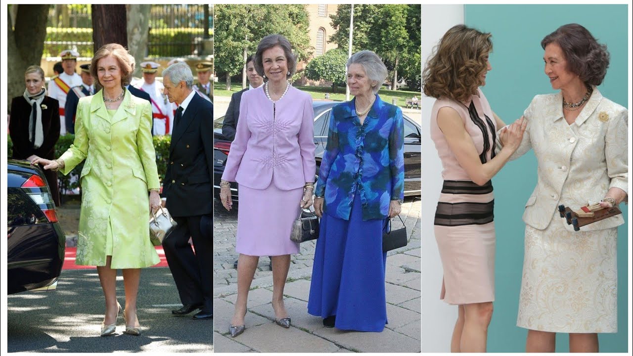 Самая красивая и грациозная королева София Испании. Стильные платья/биография королевы Софии.