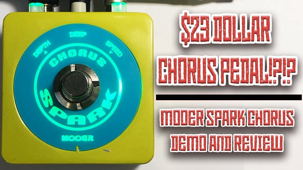 Mooer Spark Chorus Demo and Review | You Can Get This Pedal For $23! | Sweet 80s Analog Chorus!