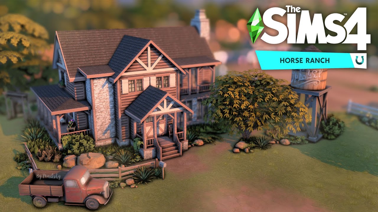 Семейное ранчо 🐴 // Строительство Конное ранчо The Sims 4 NO CC