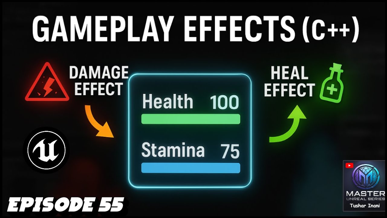 How to Use Gameplay Effects with Attributes in Unreal Engine 5 | GAS Beginner Tutorial (Ep. 55)
