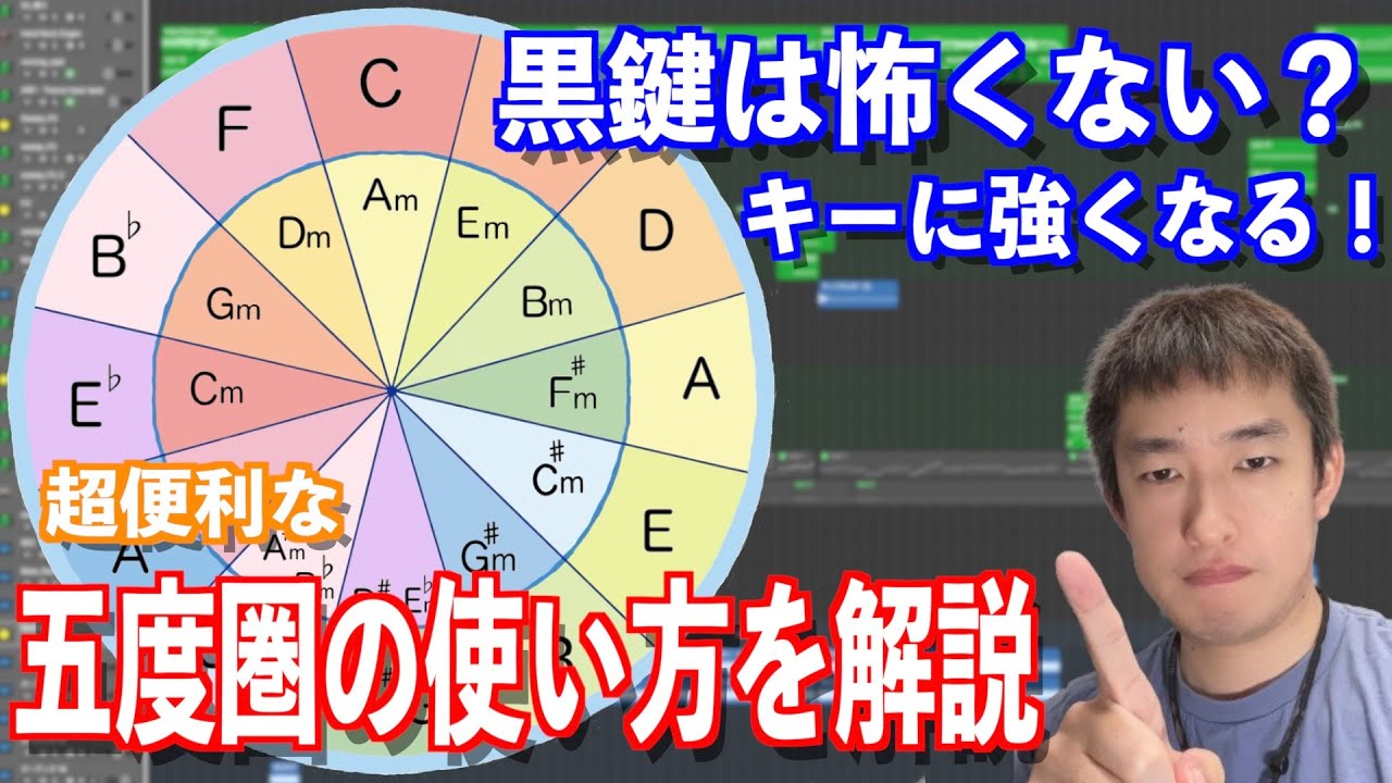 【作曲】DTM視点で解説！すぐに使える五度圏の読み方＆使い方！