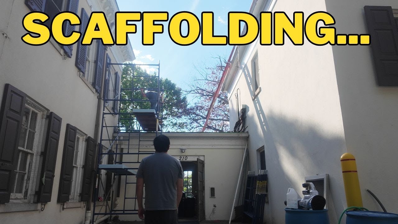 DIY Scaffolding planks and Scaffolding building Abandoned School Side quest 25