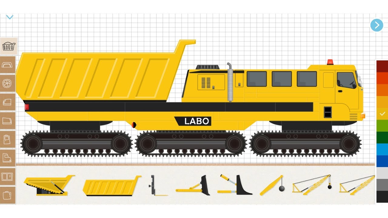 Labo Construction Truck | Dozer Wheel Dump Truck