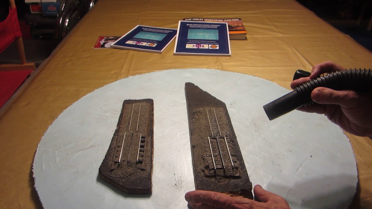 Model  RR roadbed, track, ballast:  To Glue or not to Glue--Scientific Test!
