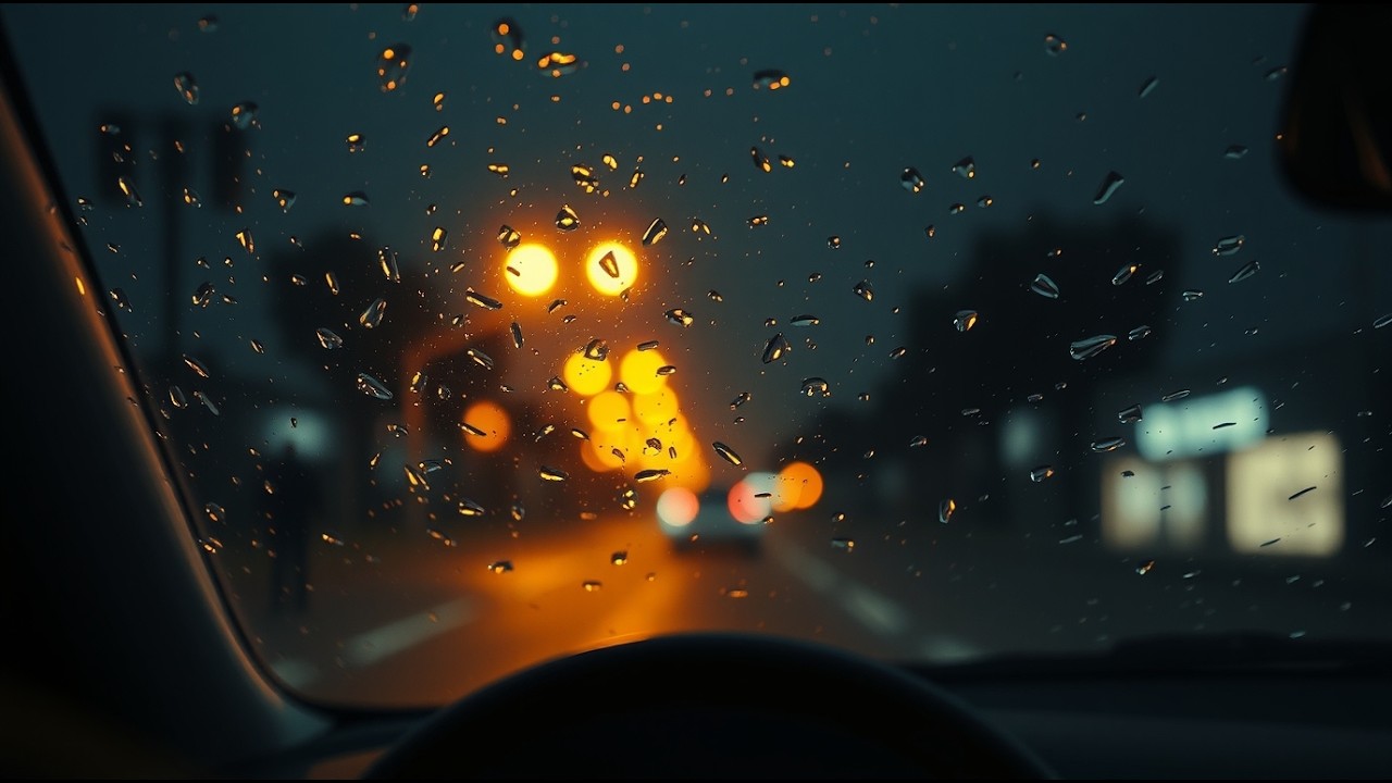 ASMR Rain in a Silent Car | Calm Night for Tired Minds