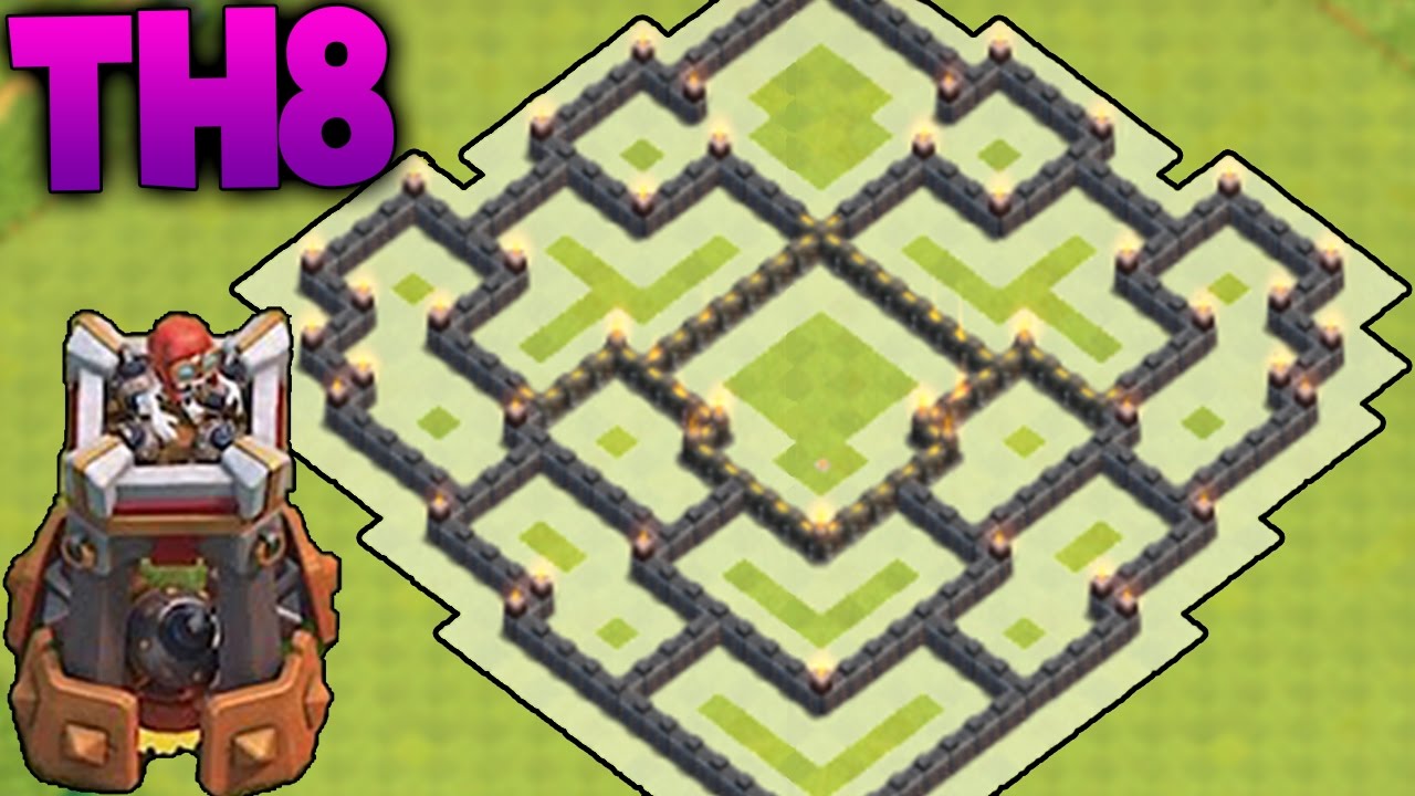 Aldea Híbrida + TORRE BOMBARDERA | TH8 | Ayuntamiento 8 | Diseño de Aldeas | 2016 | byGenesys