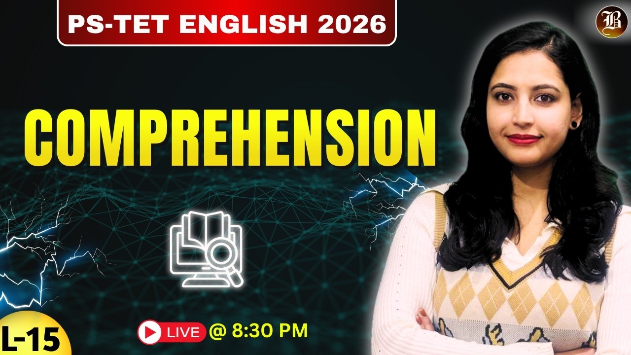 PSTET English 2026 | Comprehension  Part-14 | FREE Live Class (Paper-2)