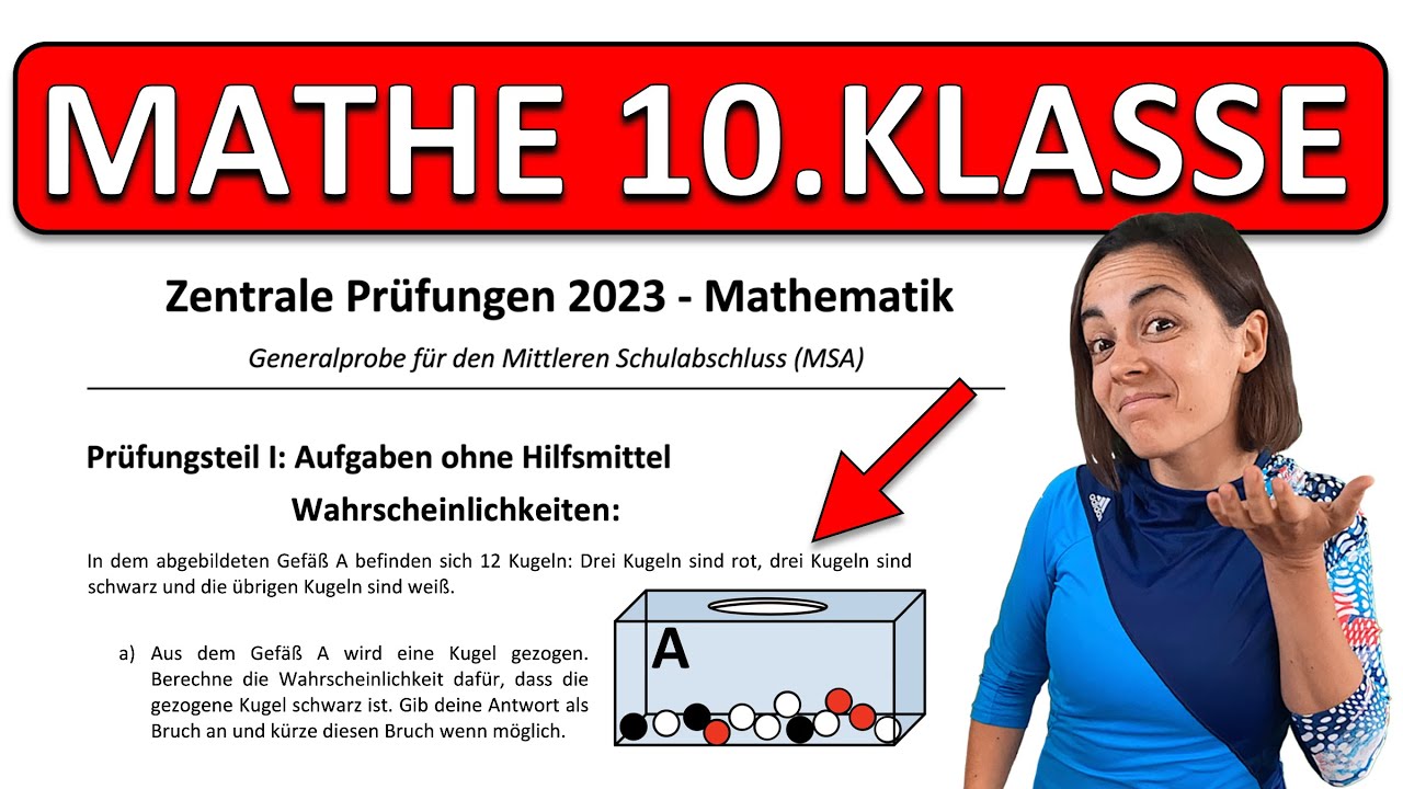 🚀🚀🚀 NEUE (2023) ABSCHLUSSPRÜFUNG Realschule Mathe | ZP 10 Generalprobe | Wahrscheinlichkeiten