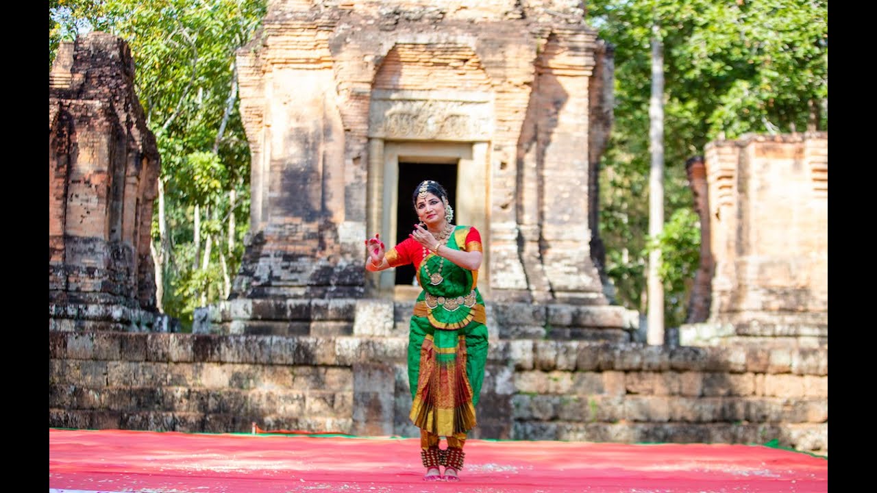 Bharathanatyam Dr.Vijayalakshmi Global Natya Festival Angkor Wat Mahakavi Bharathiyar Composition