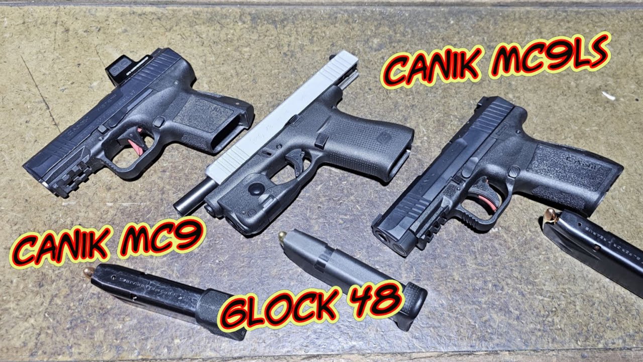 Canik METE MC9LS VS Glock 48 VS Canik METE MC9 and Canik TTI Combat