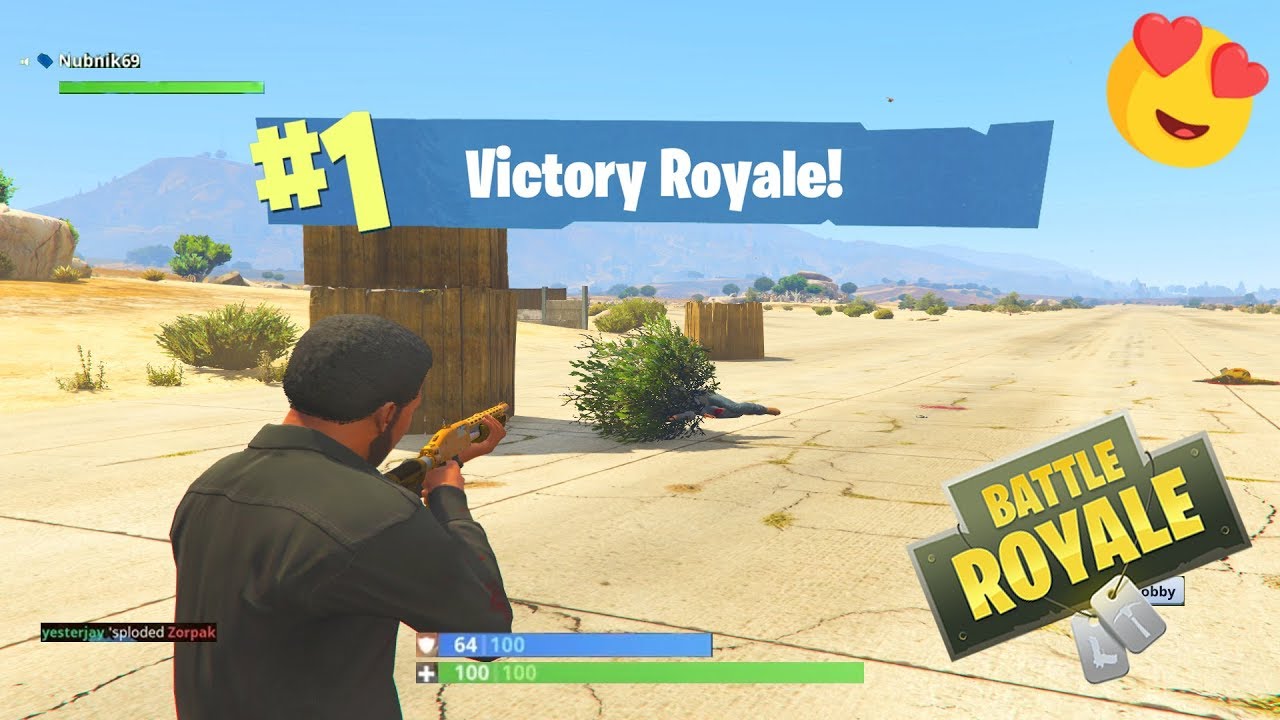 FORTNITE in GTA 5 (GTA V Meets FORTNITE BATTLE ROYALE)!!!