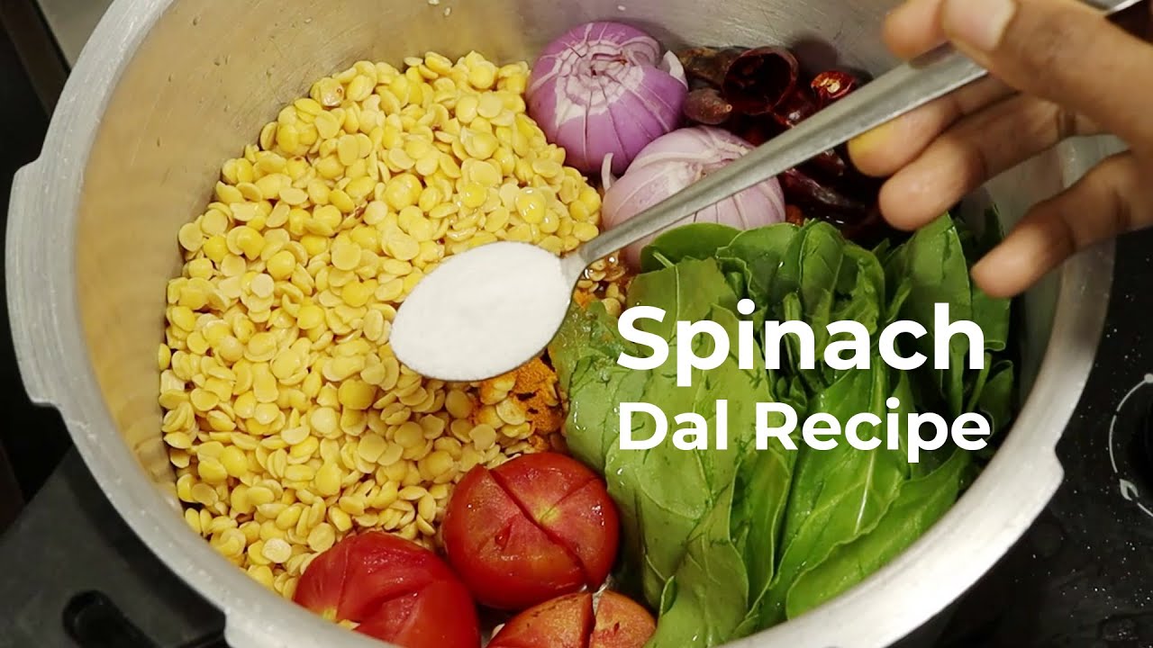 Easy Side Dish 🌱Spinach Dal Recipe - Easy Palakura Pappu - Perfect for Beginners