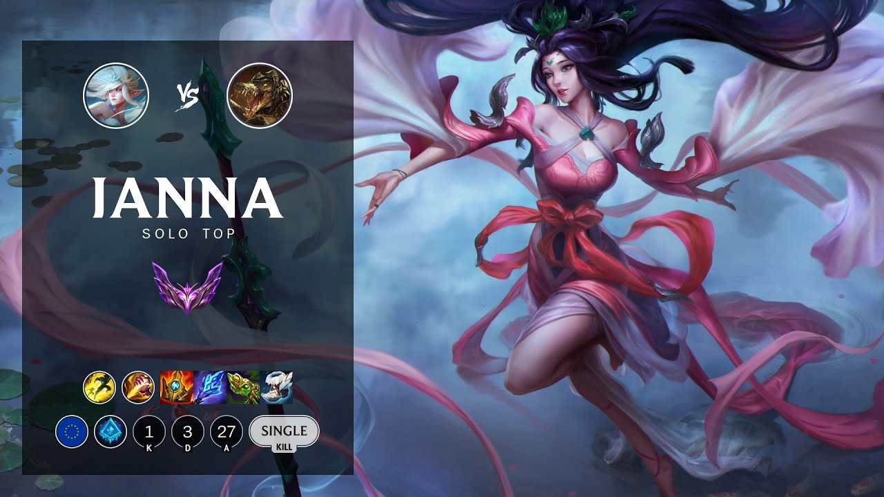 Janna Top vs Renekton - EUW Master Patch 12.15
