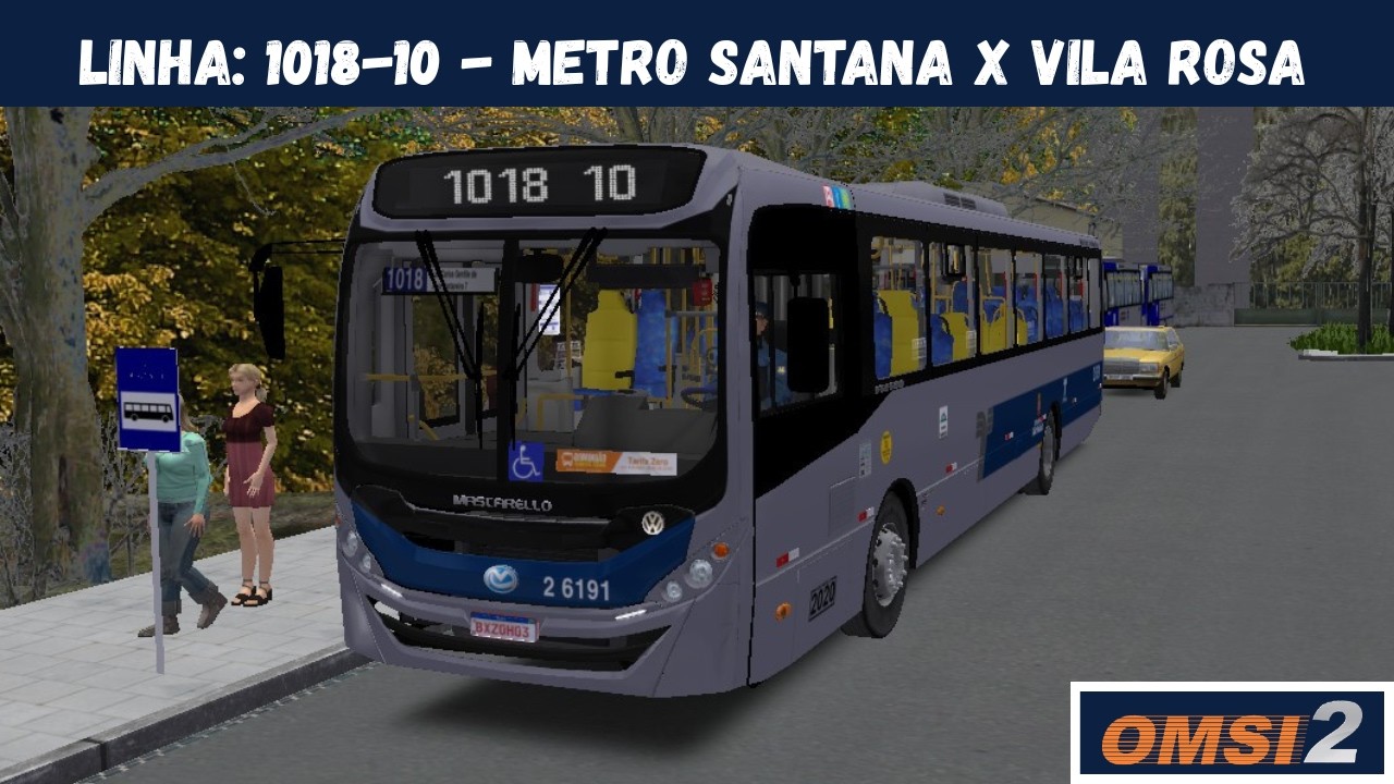 OMSI 2 | Mascarello Gran Via Midi 2014 - Volkbus | Linha: 1018-10