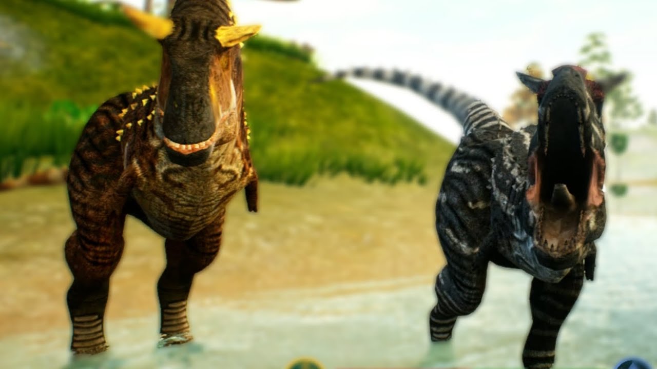 Carnotaurus caçadores / O Filhote que virou rei 👑  | THE CURSED ISLE