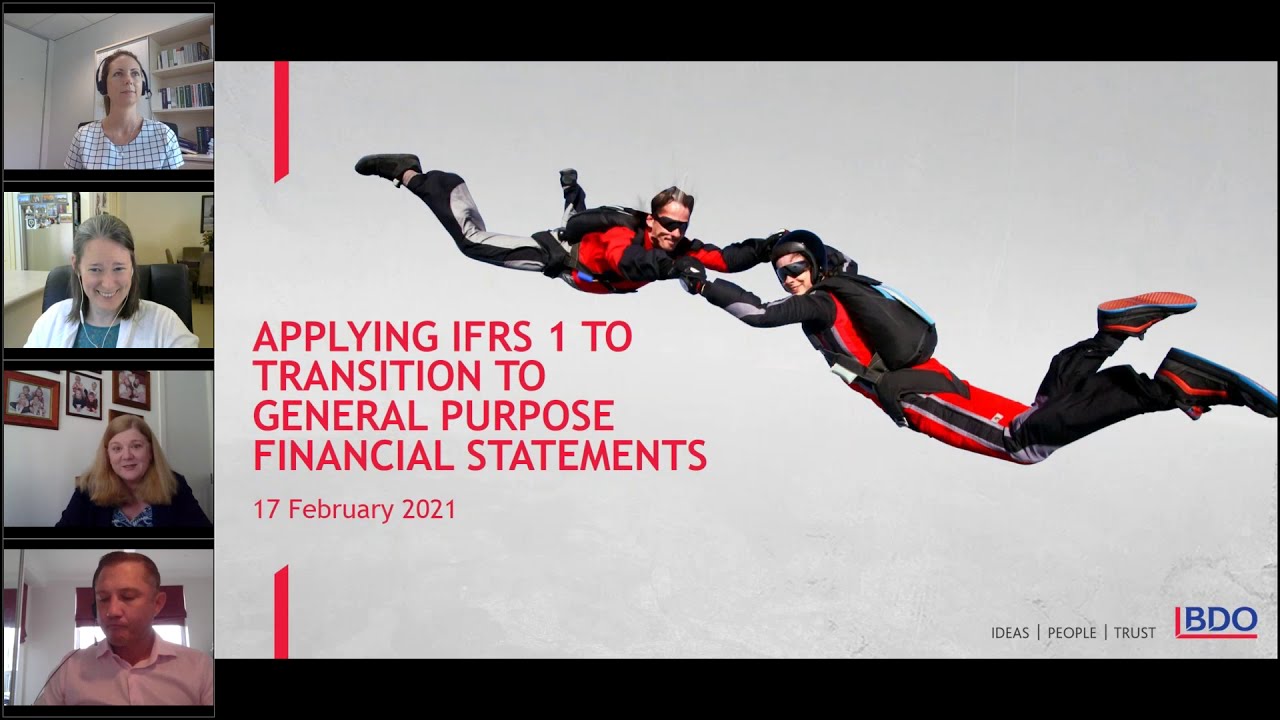 Applying IFRS 1 to Transition to General Purpose Financial Statements