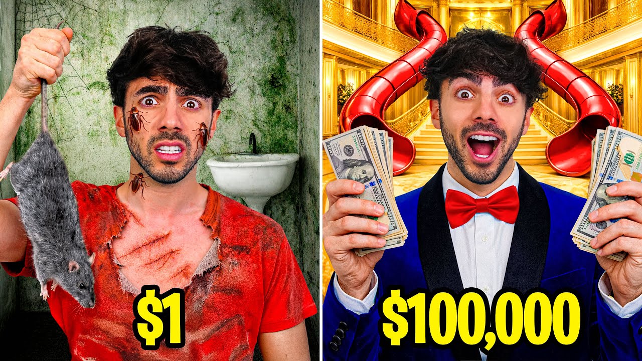 HOTEL DE $1 VS HOTEL DE $100.000!