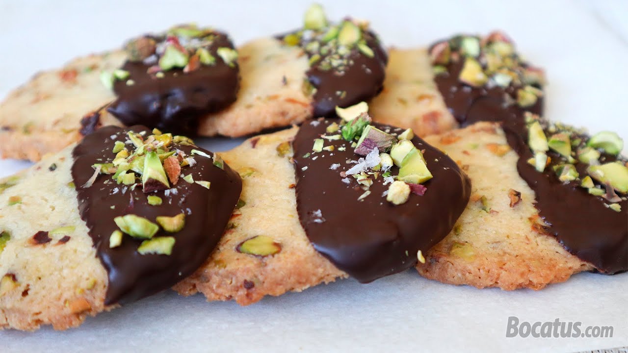 Galletas de Pistacho con Chocolate: fáciles y crujientes