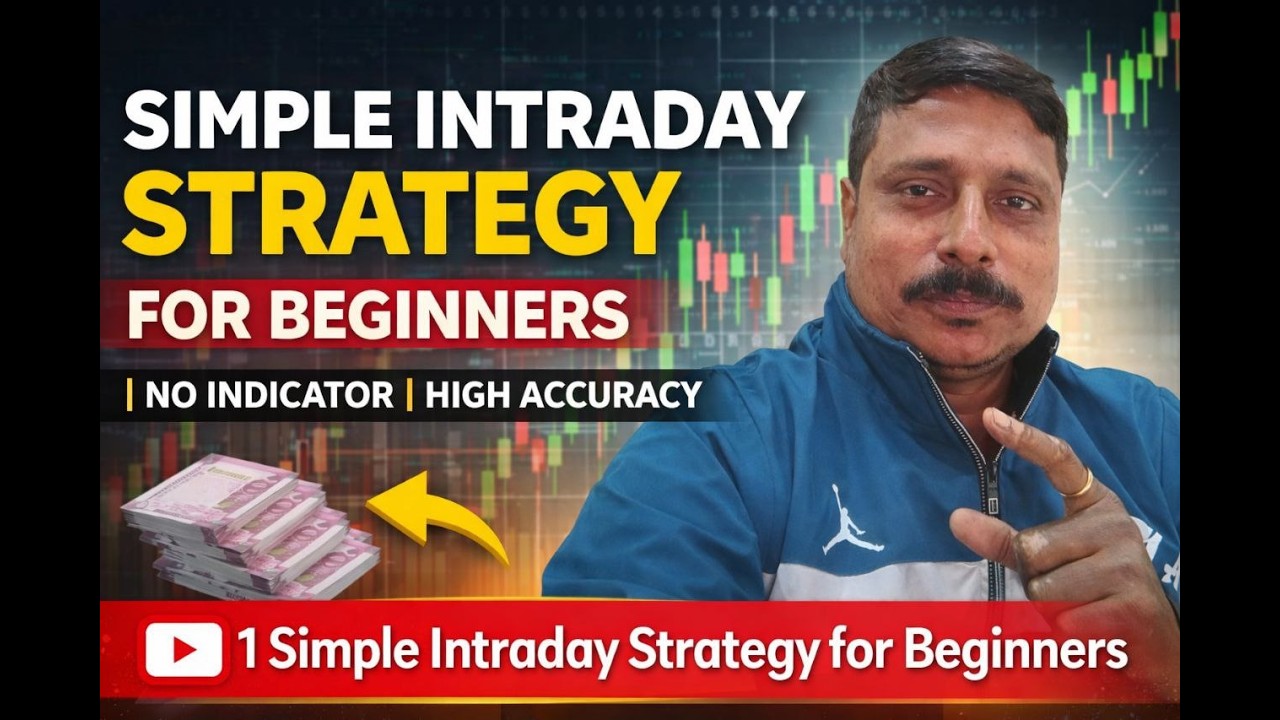 1 Simple Intraday Strategy for Beginners | No Indicator | High Accuracy | Part 14