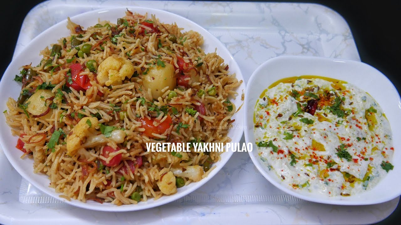 Flavourful Yakhni Pulao Recipe & Lauki Raita | Vegetable Yakhni Pilaf & Raita | Veg Mughlai Dish