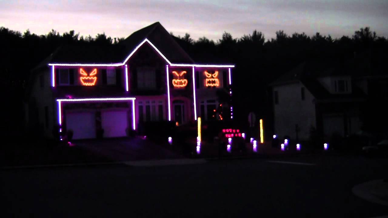 2012 Halloween Light Show - Gangnam Style