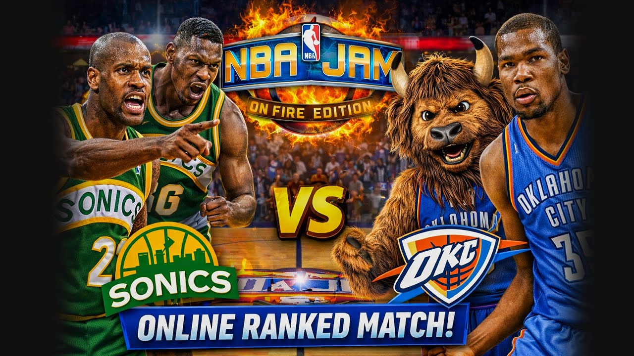 Payton & Kemp vs OKC | Online Ranked NBA Jam