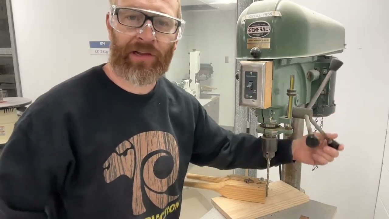 Wooden Pen  Preparing Wooden Blank Cutting in Half, Drilling Holes and Gluing Tubes