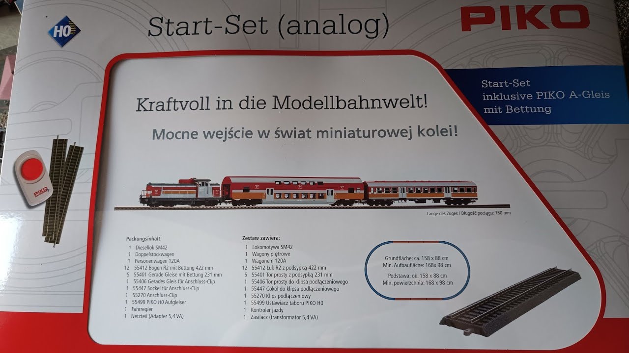 UNBOXING zestaw startowy PIKO PolRegio Stonka SM42-583 wagony osobowe Bohun i Bonanza 1:87 H0