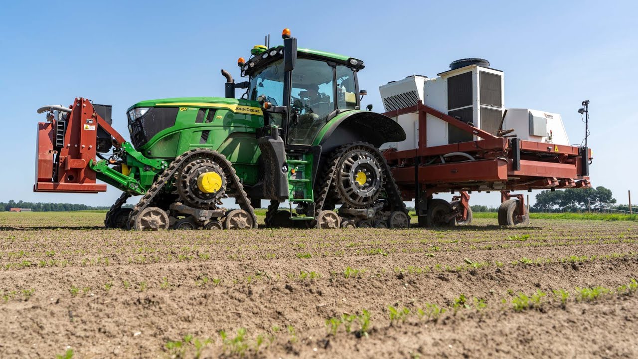 High tech organic farming in the Netherlands | $1.5M Laserweeder! | Van Woerden Flevo | Spring 2025