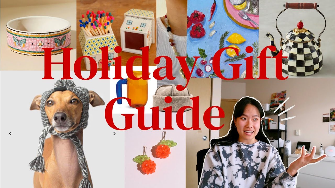 UNIQUE HOLIDAY GIFT GUIDE 2022 | Small Businesses, Etsy, DIY, Art, Anthropology, Dog Gifts, and More