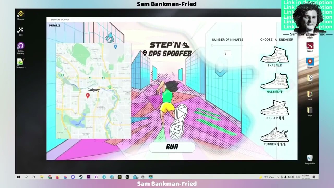 Stepn Bot | GPS Spoofer | Download Free | Auto Run | Auto Farm | GPS Hack | Stepn Abuse