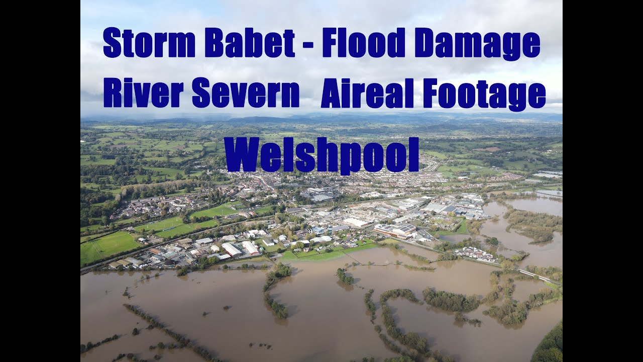 Storm Babet  2023 - Flood damage - Welshpool