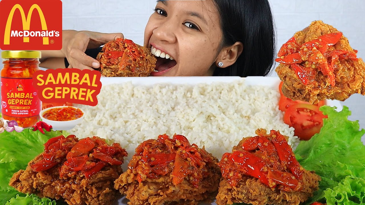 MUKBANG AYAM MCD SAMBAL GEPREK BENSU