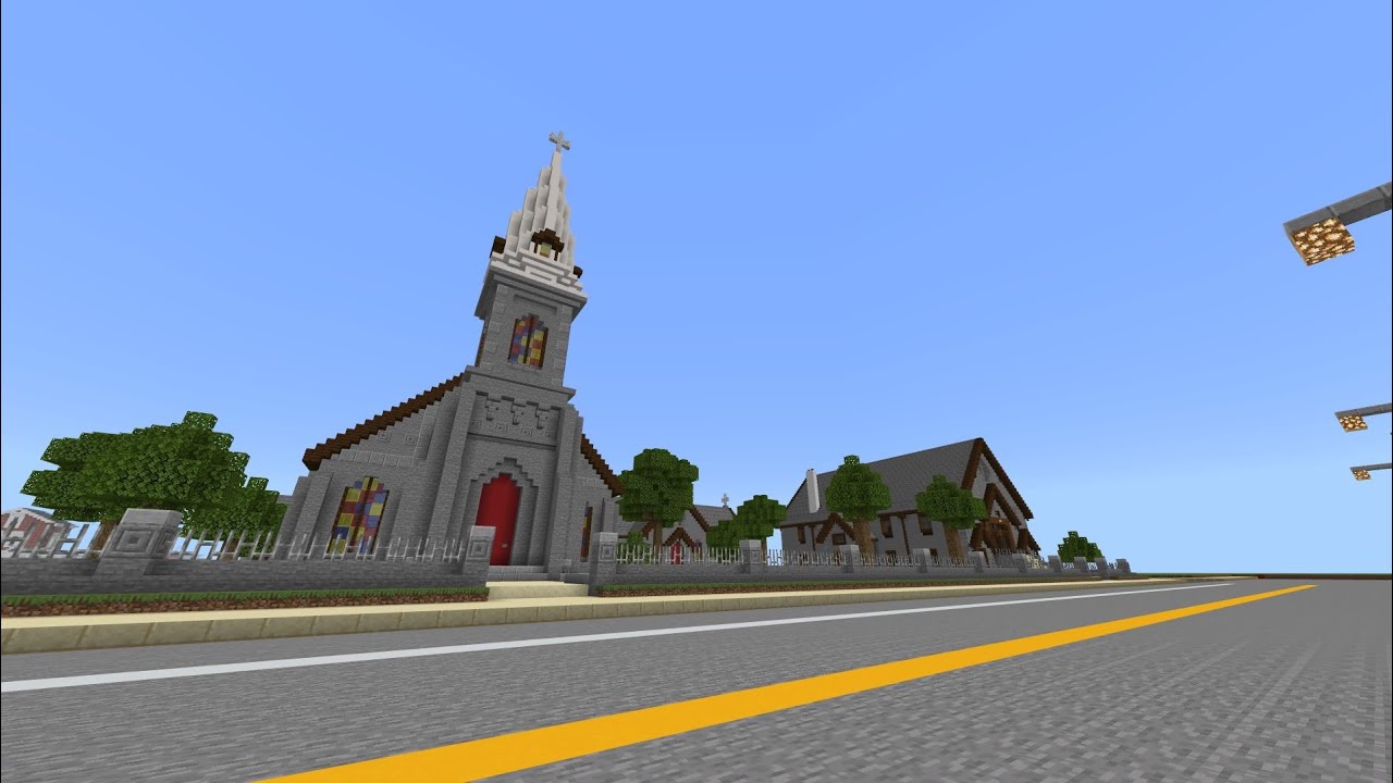 Minecraft - City Of Evansburg - Episode 44 - Church -Timelapse!