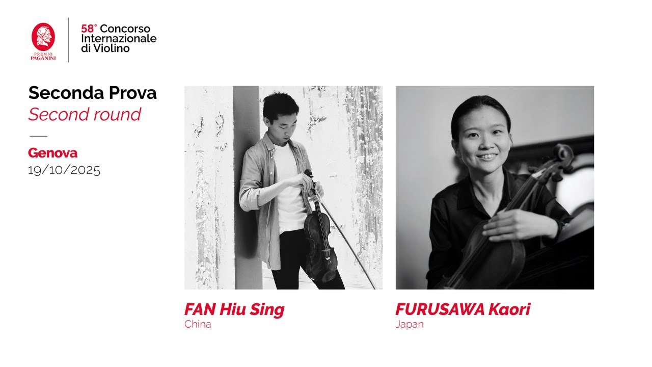 The 58th International Violin Competition “Premio Paganini” (Second Round – session IV°), 19.10.2025