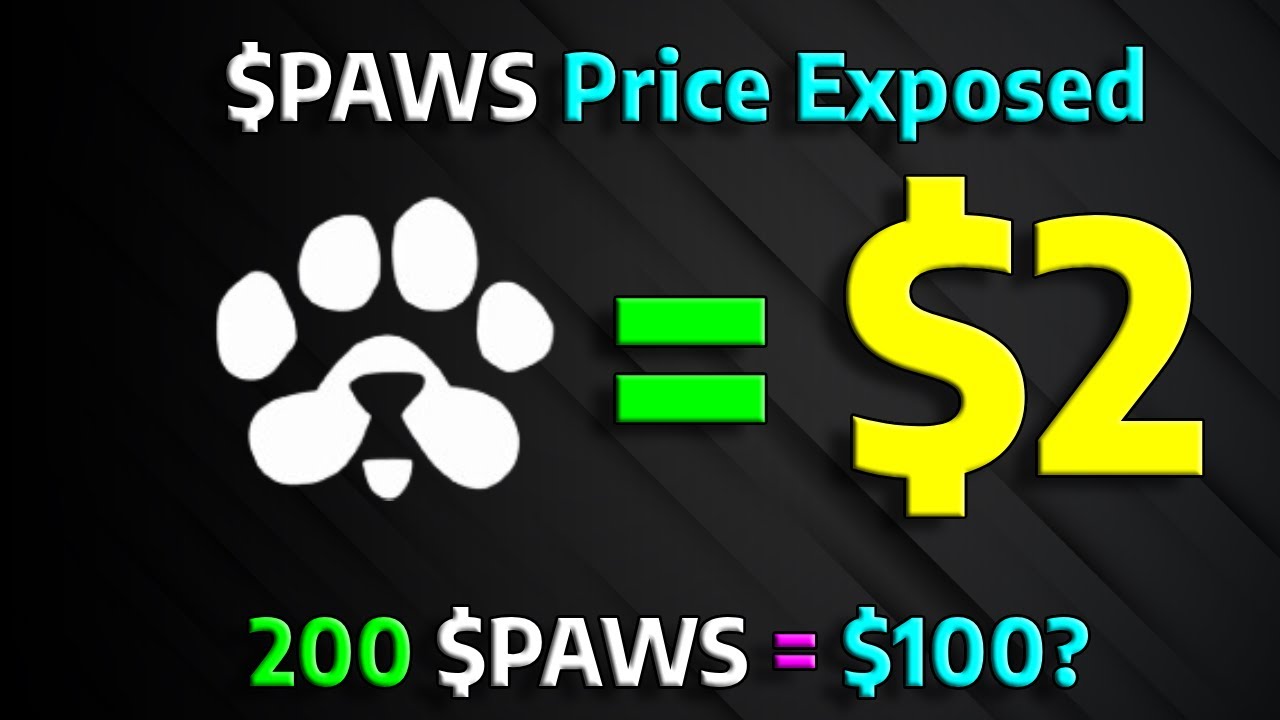 Paws Airdrop Price Prediction - $100 Airdrop