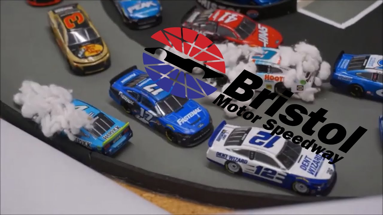 NASCAR stop motion crash compilation: Bristol