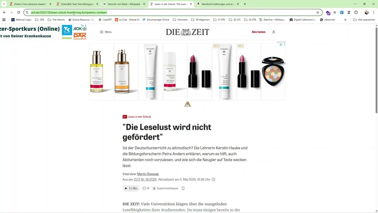 Facharbeit mit LibreOffice Writer 26.2 (7): Ein Literaturverzeichnis mit ZoteroBib vorbereiten