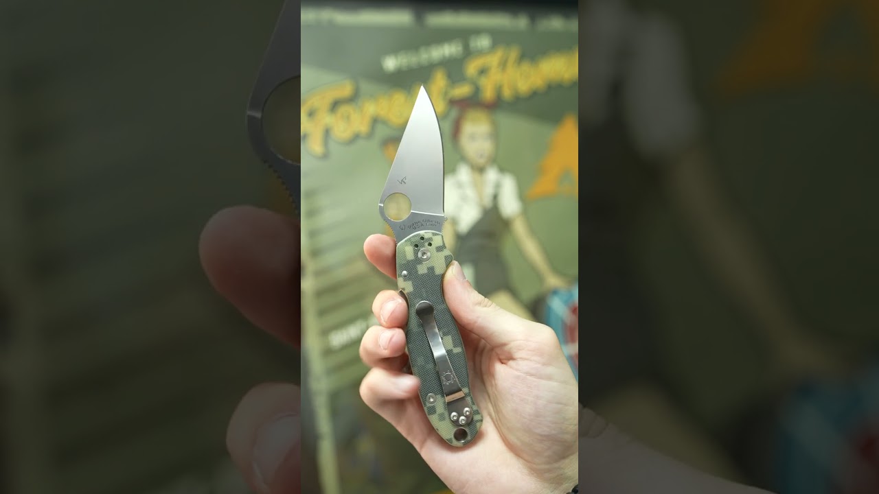Нож Spyderco Para 3 сталь S45VN рукоять Digital Camo G10 (C223GPCMO)
