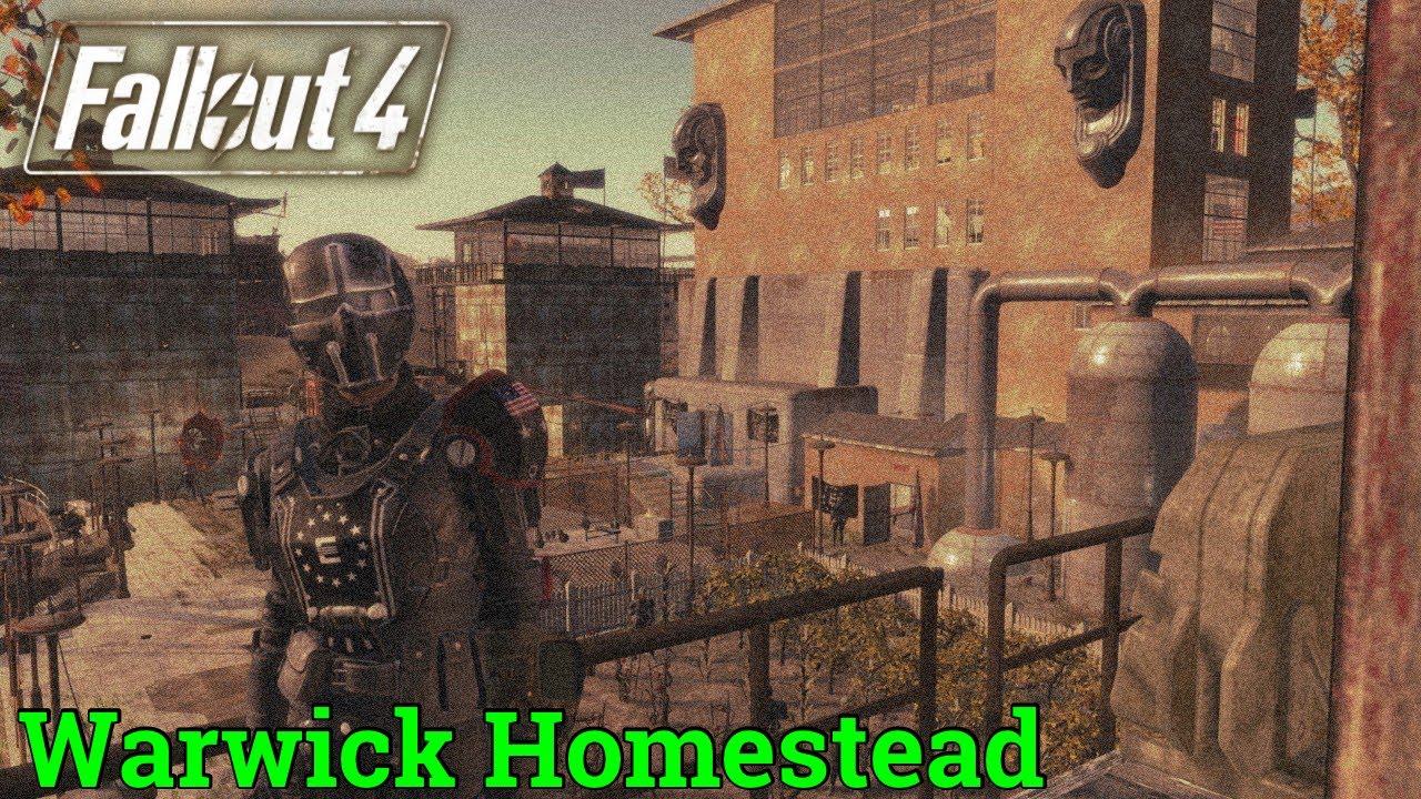 Усадьба Уорвик (Fallout 4 PS5) Здание поселения Тюрьма Анклава.