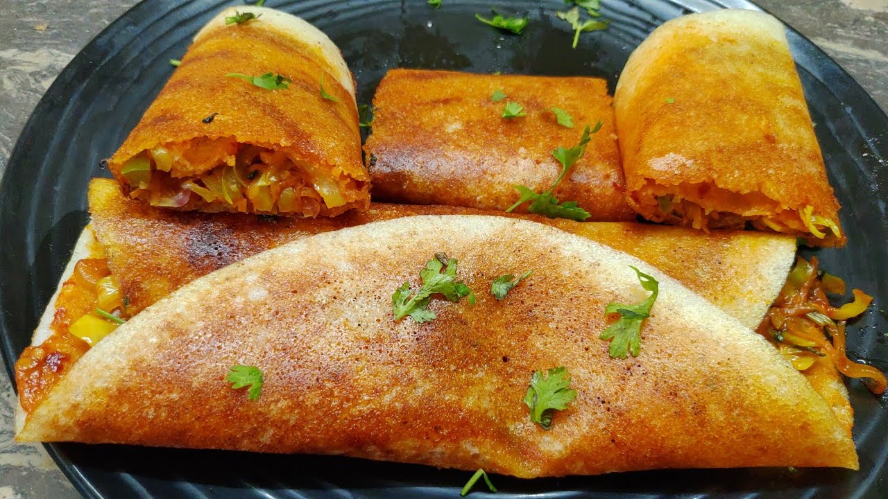 ಹೊಸ ರೀತಿ ಸಿಜ್ವಾನ್ ತರಕಾರಿ ಮಸಾಲ ದೋಸೆ ಮಾಡಿ | Schezwan Dosa in kannada | Schezwan Cheese Dosa in Kannada