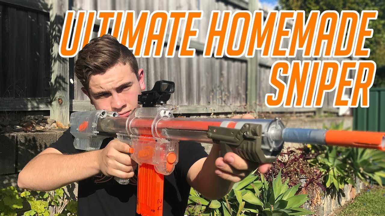 Ultimate Nerf Homemade Sniper, Spamfest || My Homemade Nerf Sniper