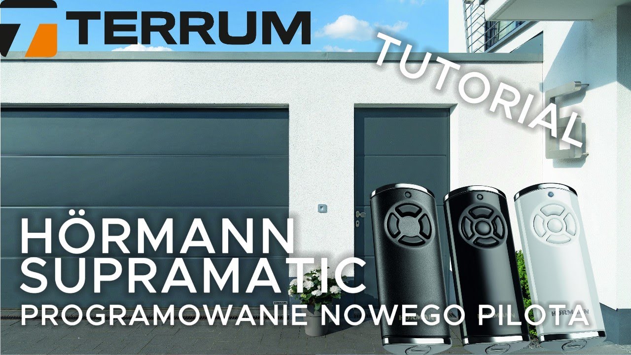 Programowanie pilota do napędu Hörmann Supramatic krok po kroku | Jak zaprogramować pilota ? TERRUM