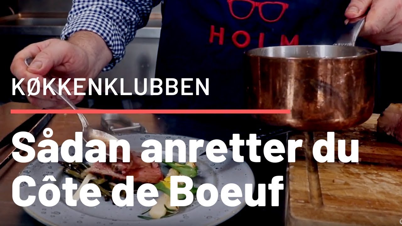 Anretning af Côte du Boeuf. Oplev ægte køkkenekstase! Holm hjælper dig med den perfekte servering!
