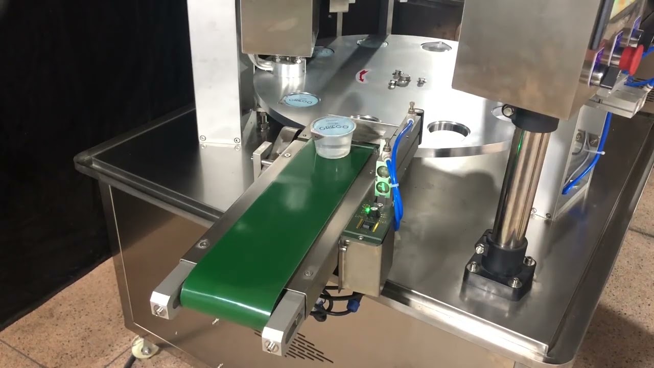 Automatic Water Cup Filling And Sealing Machine,Rotary Yogurt Cup Packaging Machine For Liquid/Paste