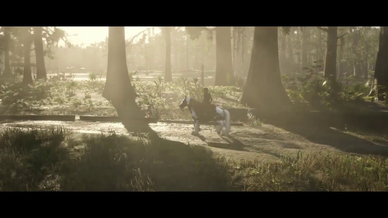 Red Dead Redemption 2 - Free Roam riding the Gypsy Cob Skewbald