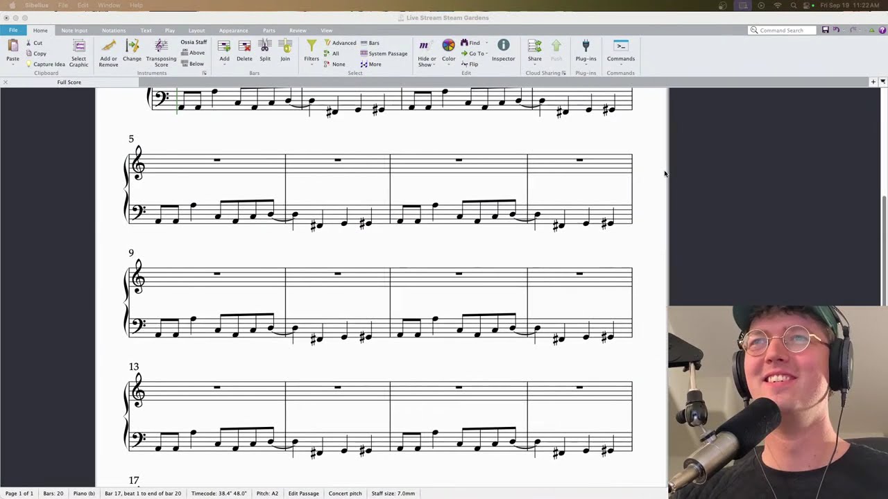 Live Transcribe Stean Gardens from Super Mario Odyssey